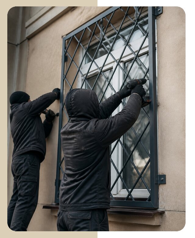 Установка антивандальных решеток на окна в Серпухове